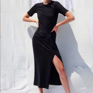 Anthropologie Stateside T-Shirt Twist Dress Black